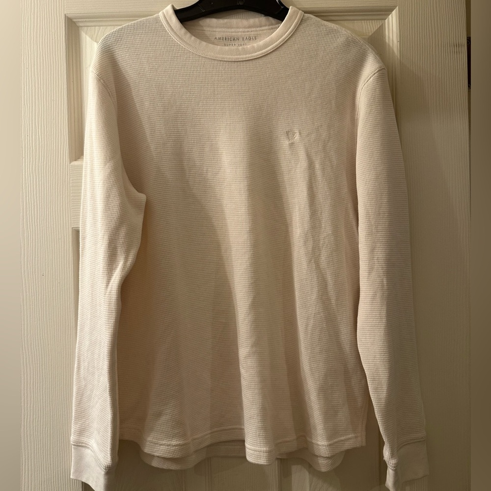 American Eagle Long-Sleeve Waffle Tee